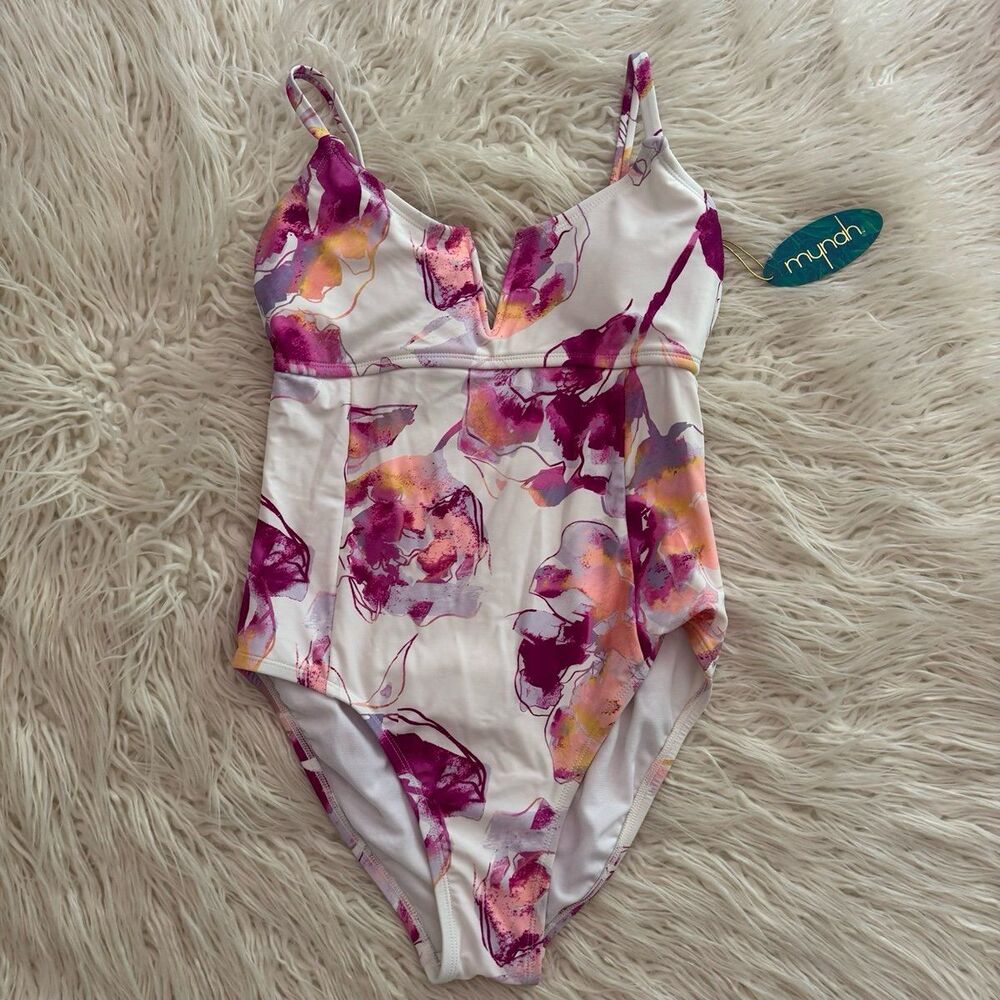 Mynah Island Bliss V Wire One Piece Swimsuit Size XS